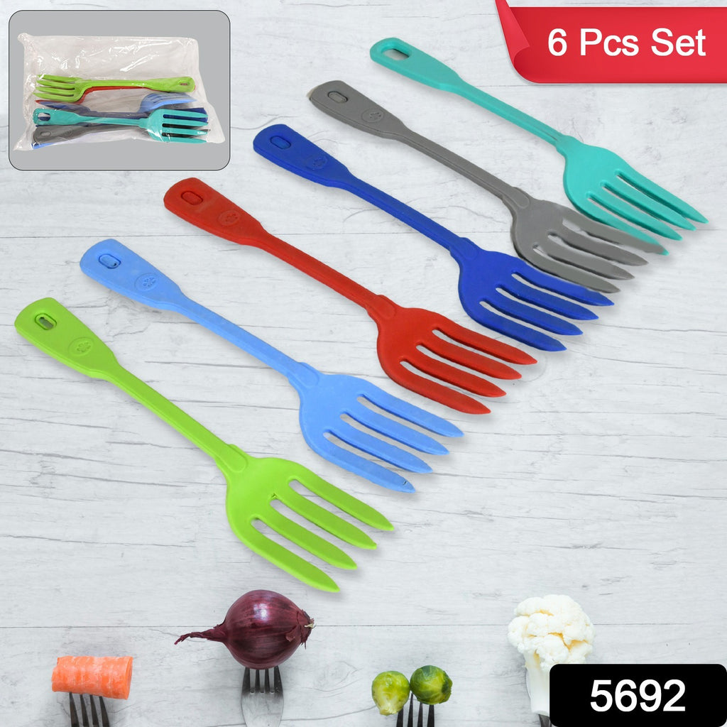 6 Pcs Set Multipurpose Silicone Spoons for Cooking & Baking - Non-stick & Heat-resistant Kitchen Utensils