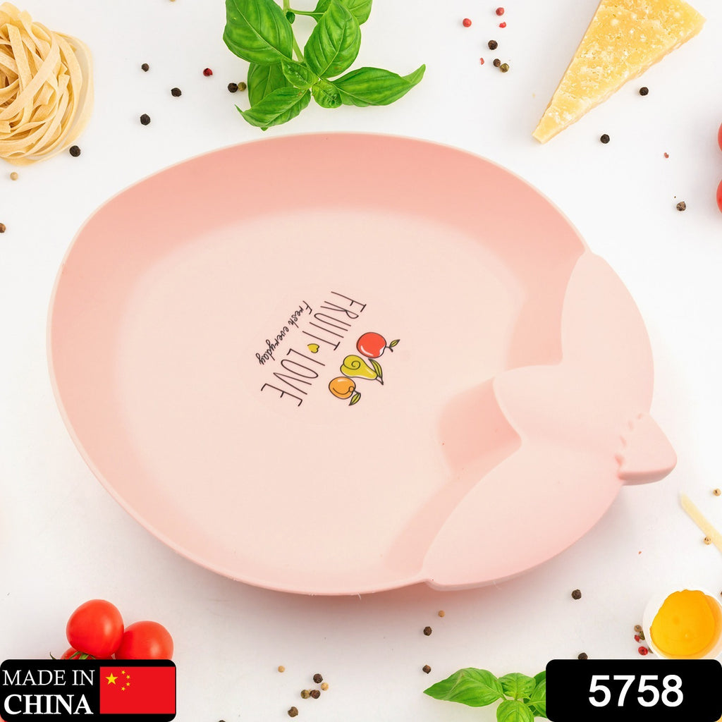 5758 Strawberry Shape Plate Dish Snacks Nuts Desserts Plates For Kids Bpa Free Childrens Food Plate Kids Bowl Serving Platters Food Tray Decorative Serving Trays For Candy Fruits Dessert Fruit Plate Baby Cartoon Pie Bowl Plate Tableware (1 Pc)