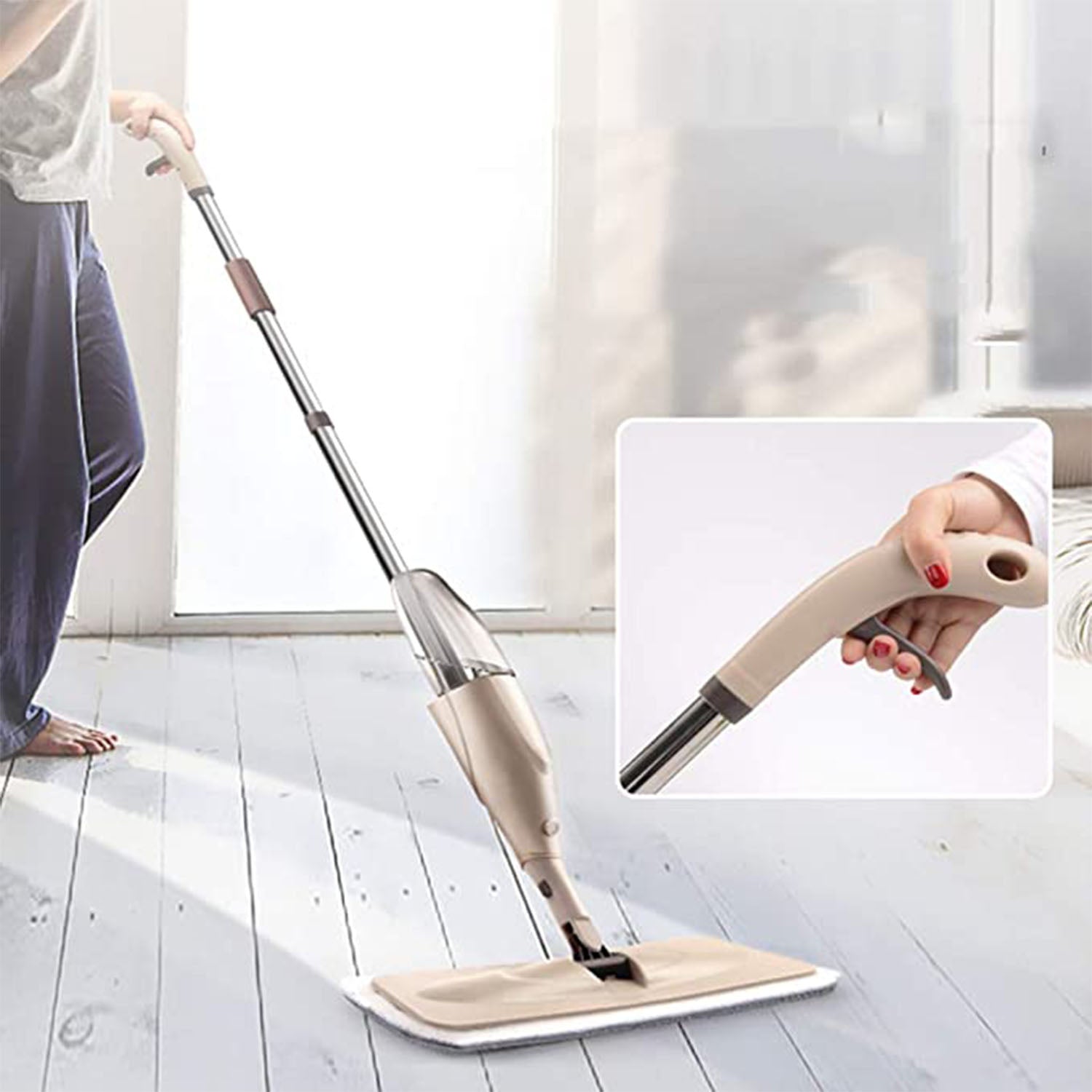 1739 Floor Cleaning Spray Mop With Removable Washable Cleaning Pad - TREND BUY