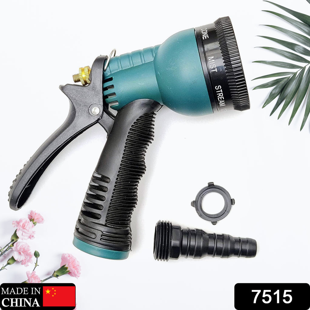 Adjustable 8-pattern high-pressure water spray gun watering garden plants