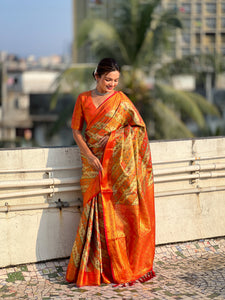 Dharmavaram Leheriya Silk Saree | TRENDBUY
