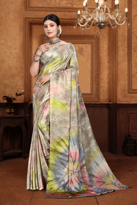 Digital Printed Soft Crepe Silk Saree | TRENDBUY