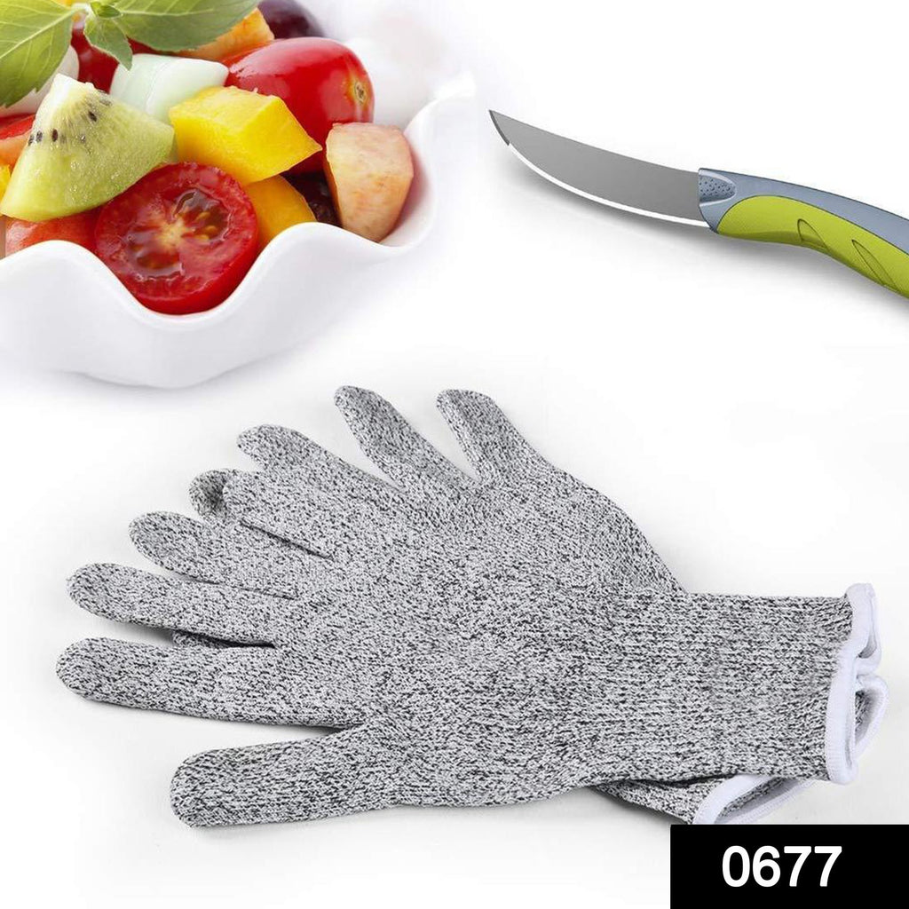 0677 anti-cutting safety gloves protecting hand from knife cut