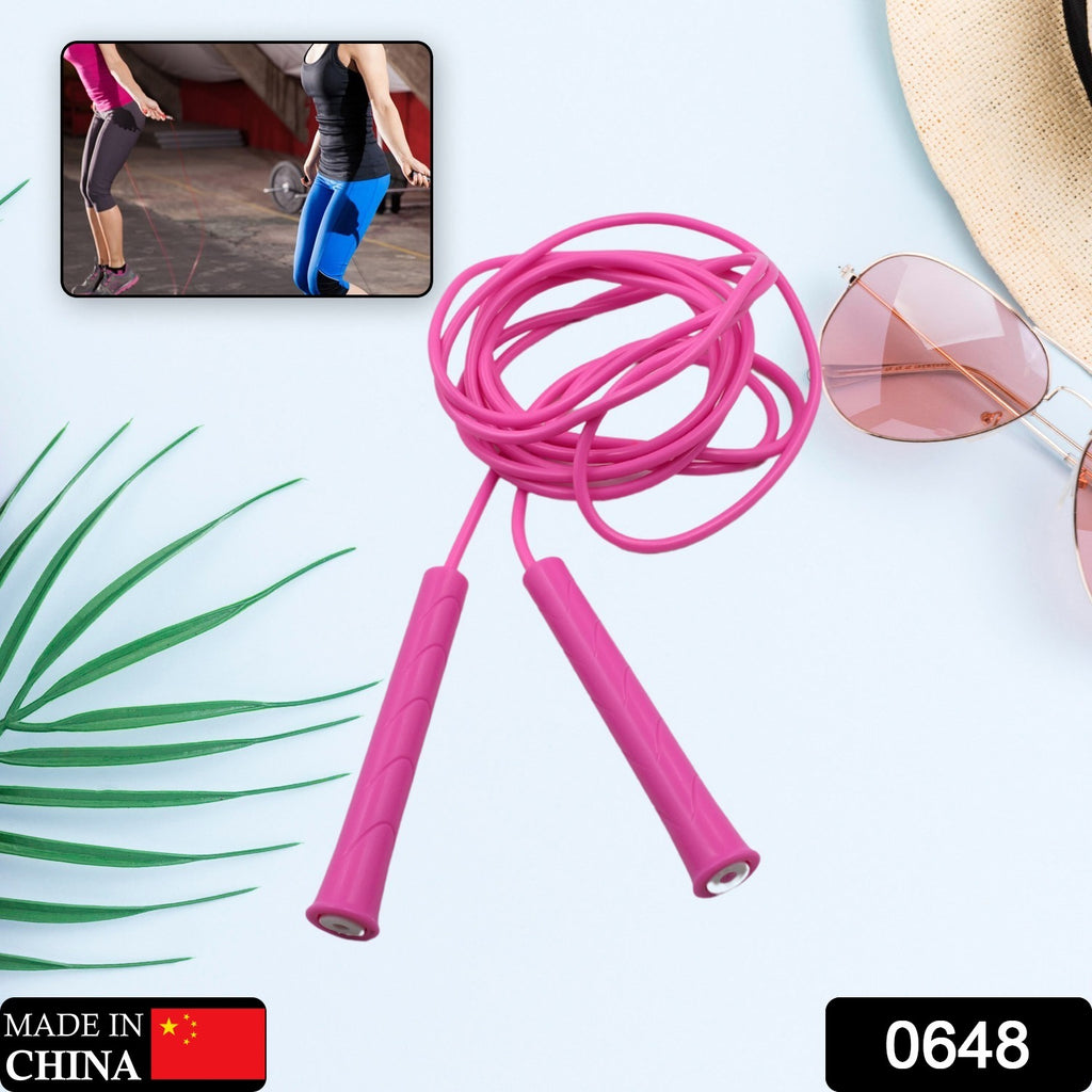 Athlete using a 3m adjustable wire high-speed jump rope for CrossFit fitness workout