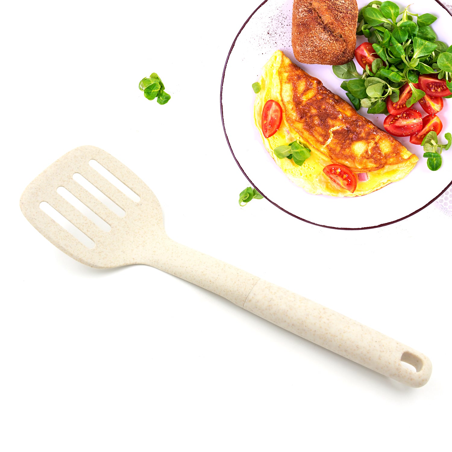 Plastic Kitchen Accessories Spatula Spoon Heat Resistant Non Stick Spoons Kitchen Cookware Items Heat Resistant Plastic Kitchen Utensils For Cooking Bpa Free Gadgets For Non-stick Cookware (1 Pc )