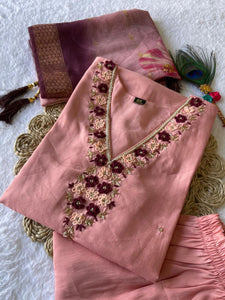 Handwork Kurti Pant with Dupatta Set | TRENDBUY