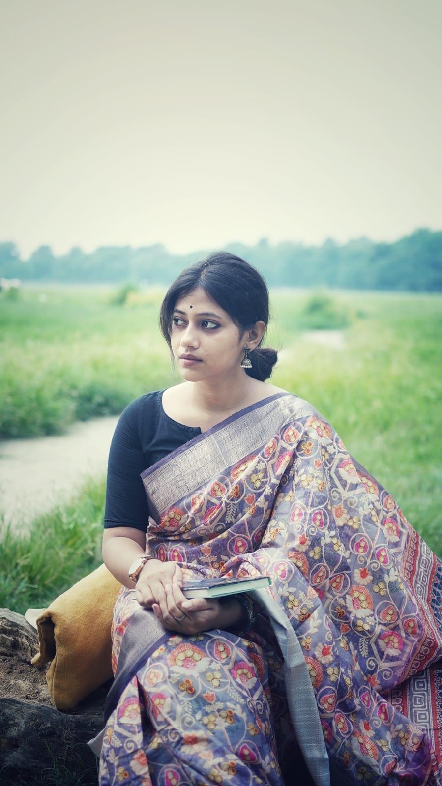 Light Purple Colour Silk Saree