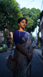 Dark Lavender Colour Saree | TRENDBUY