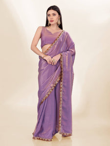 Fendy Silk Wedding Saree | Digital Print & Embroidery | TrendBuy