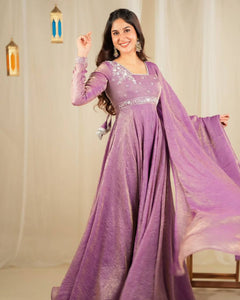Gold Embroidered Sequence Gown | Party Wear | TREND BUY