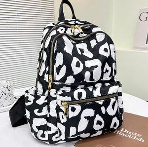 Women's Large Capacity Croco Travel Backpack - High-Quality PU Leather