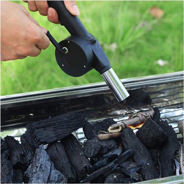 2282 Portable Hand Crank Air Blower Fan For Charcoal Grill Bbq - TREND BUY