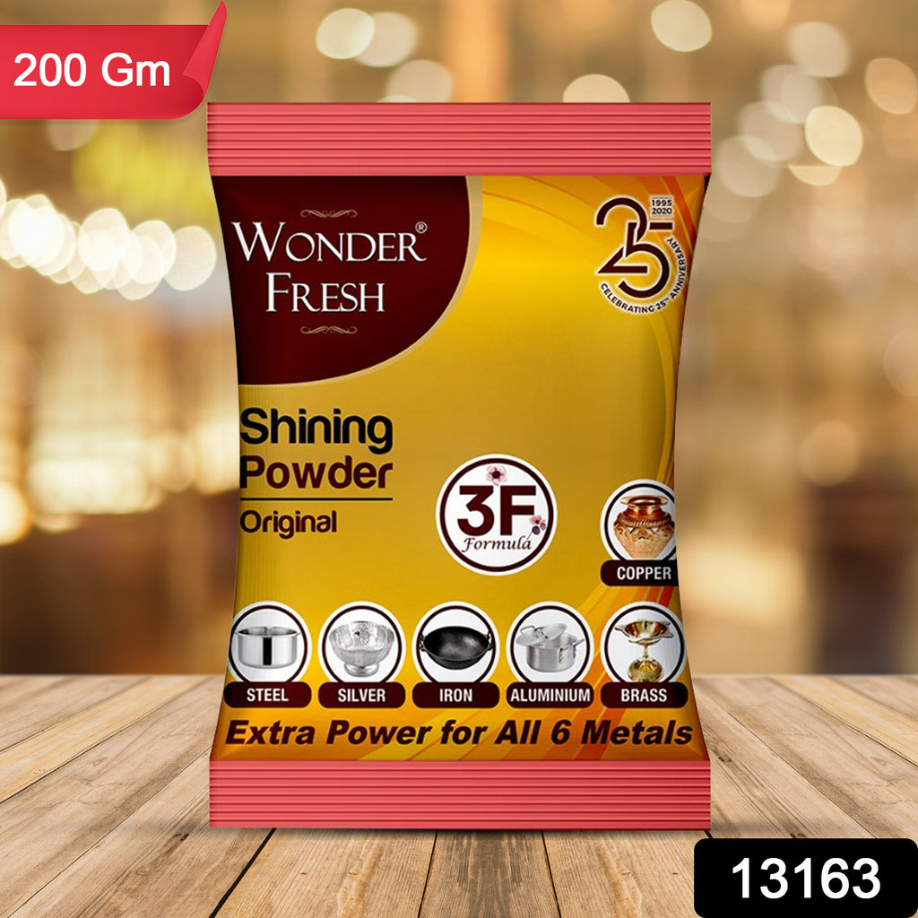 Shining Powder cleans & polishes copper, brass, silver, aluminum, iron, steel, removes tarnish & oxidation.