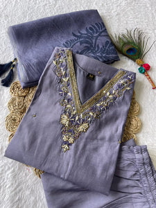 Lavender Exclusive Handwork Kurti | TRENDBUY