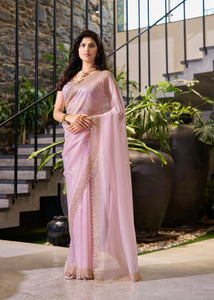 Light Pink Saree For Party Wear | TRENDBUY