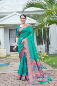 Maharashtrian Look Letest Designed Paithani Saree | TRENDBUY