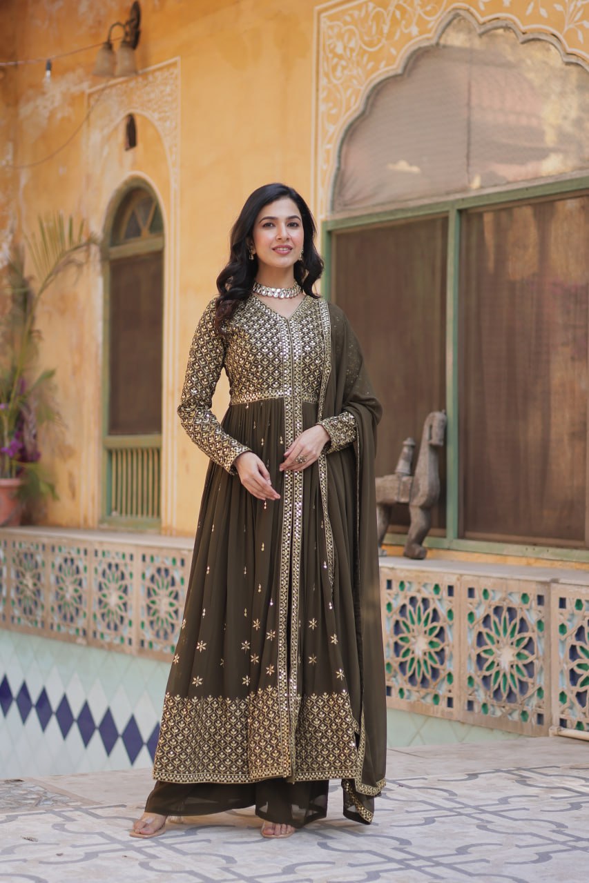 Mehndi function Wear Readymade Kurti With Pent Set