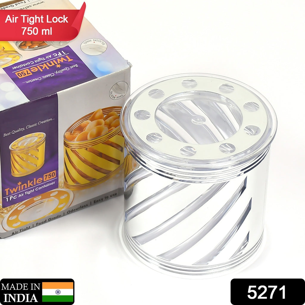 Airtight dry fruit storage container (750ml) for home kitchen use