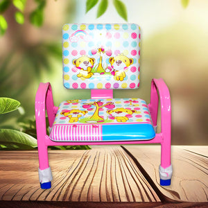 Premium Cushioned Cartoon Baby Chair with Heavy-Duty Steel Frame for Playroom & Nursery