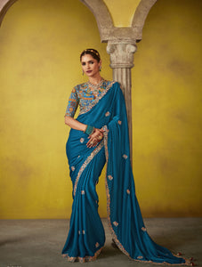 New Design Glass Tissue Saree For Party Wear | TRENDBUY