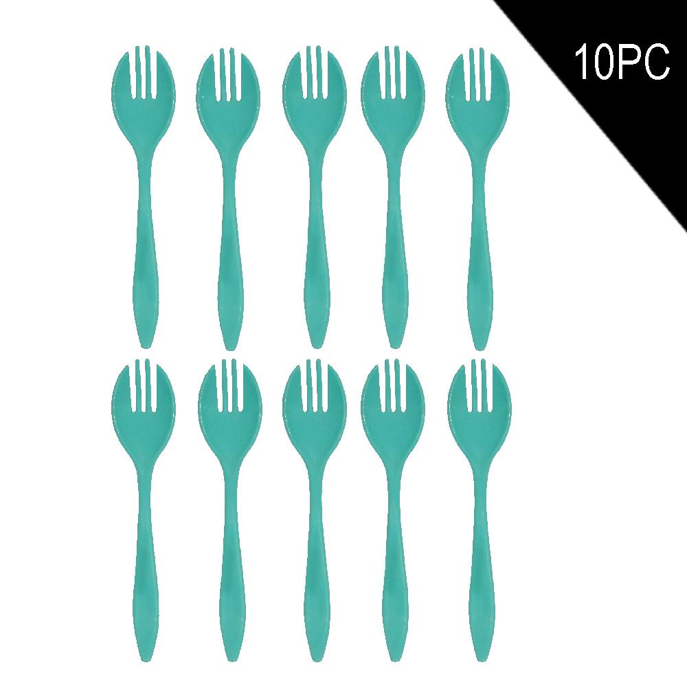 Heavy duty stainless steel dinner table forks (pack of 10) for home kitchen
