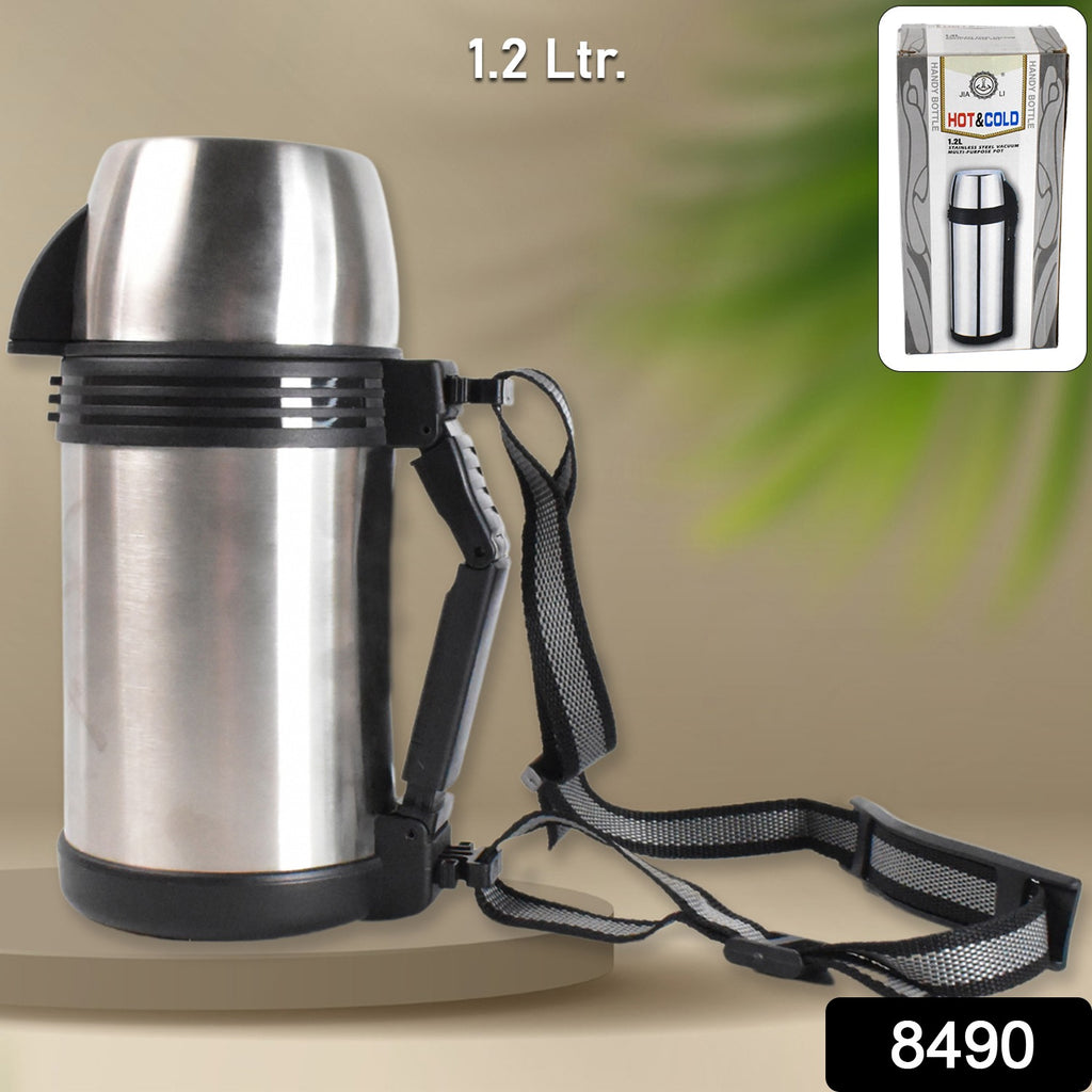 1200ml portable stainless steel coffee tea vacuum flask bottle
