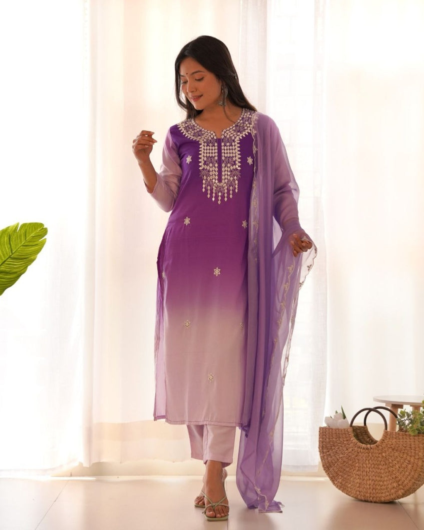 Elegant Santoon Bottom with Tabby Organza Dupatta