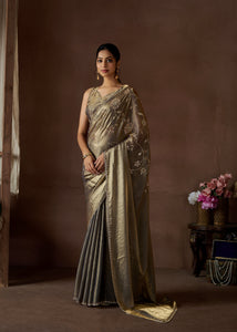 Party Wear Handwork With Zarkan Work Silk Saree | TRENDBUY