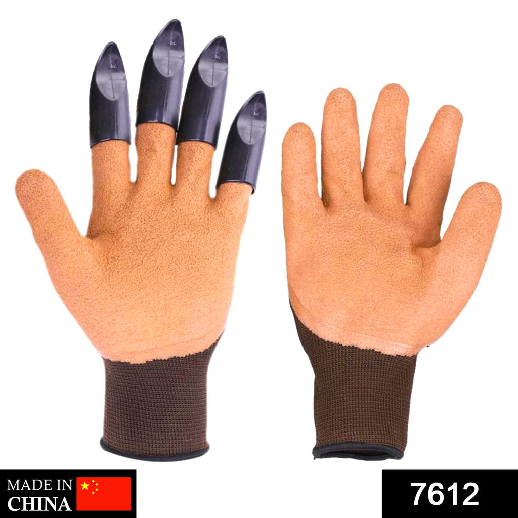Garden Genie Gloves with protective digging claws for efficient gardening tasks.