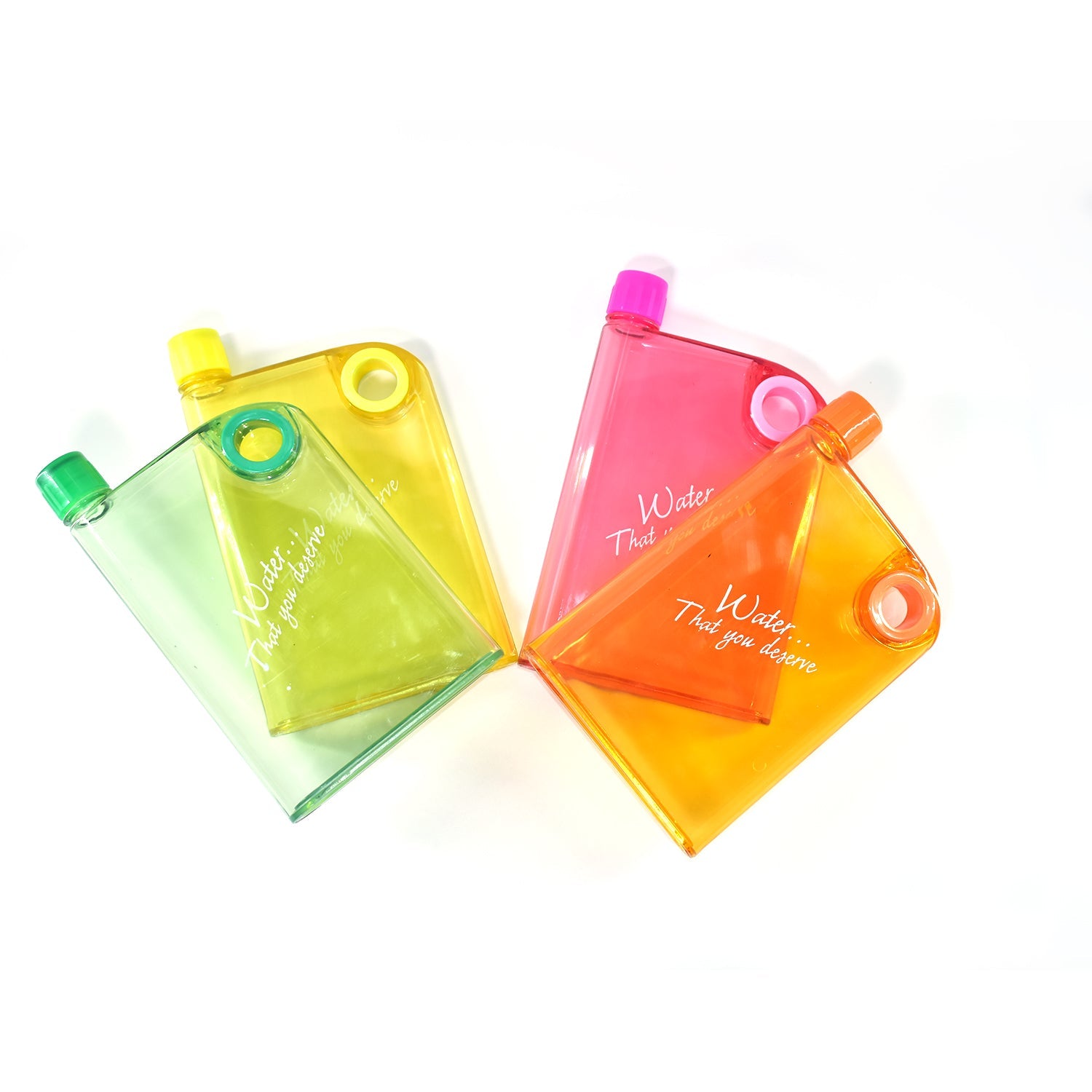 0364 Notebook Style Slim Water Bottle (380 Ml Multicolor) - TREND BUY