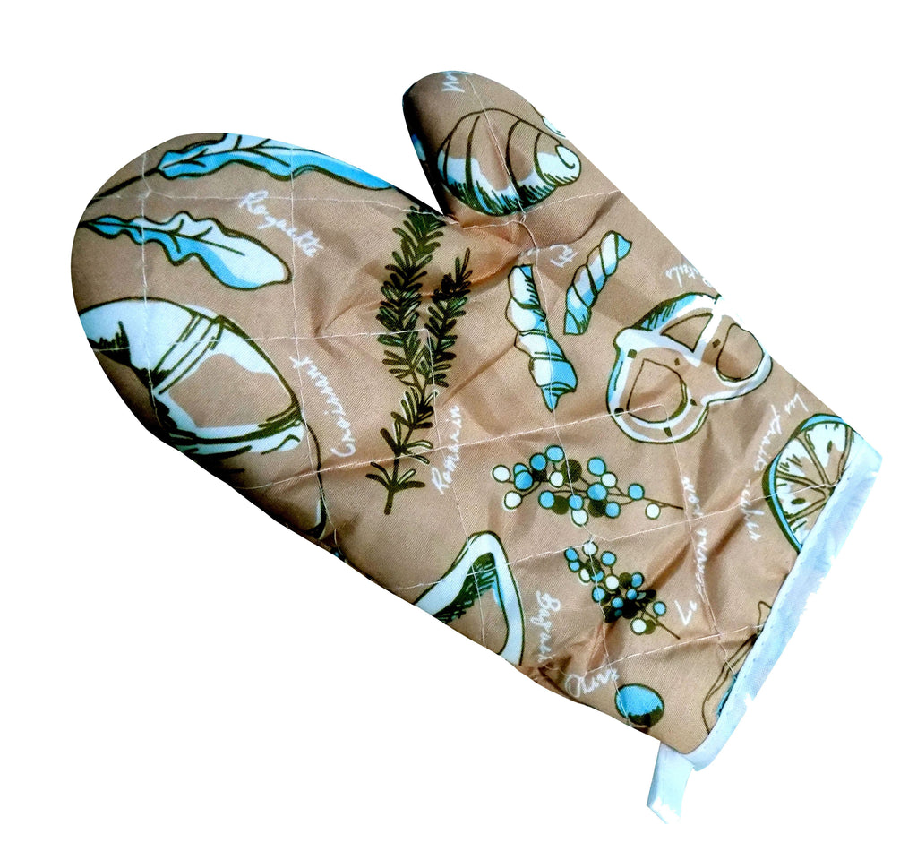Single 0675 heat resistant non-slip oven mitt
