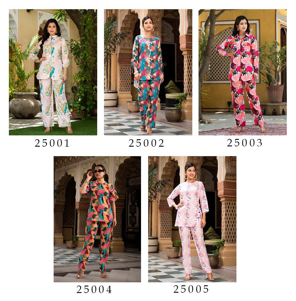Cotton Muslin Co Ord Set Women with Digital Printed Work