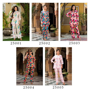 Cotton Muslin Co Ord Set Women with Digital Printed Work