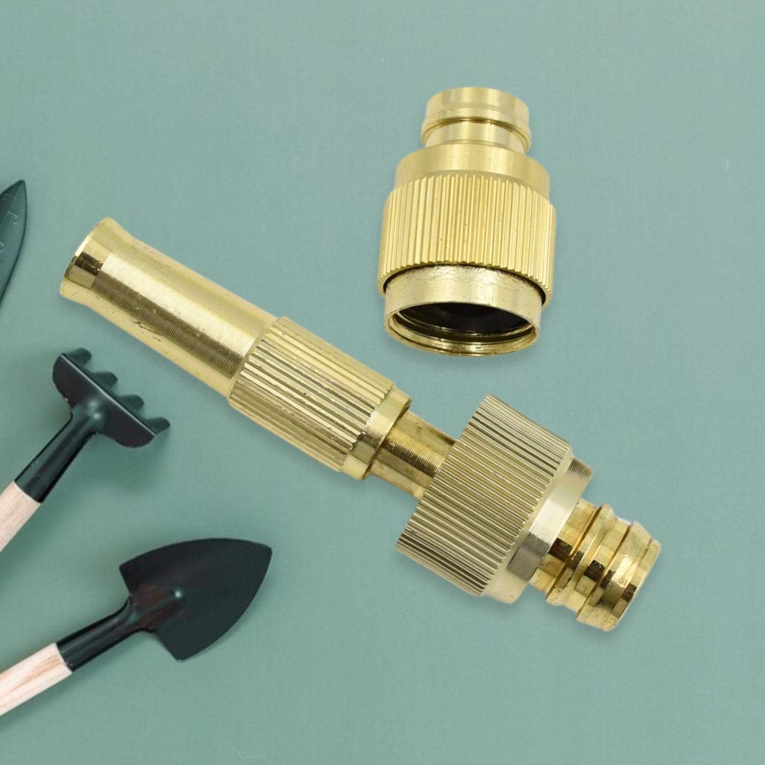 7588 Water Spray Nozzle For Water Pipe Booster Nozzle For Car Wash Nozzle With High Pressure Water Adjustable Brass Nozzle Water Spray Gun For Gardening Watering Tools - TREND BUY
