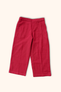 Girls 100% cotton pleated pants | TRENDBUY