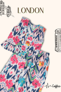 Girls London Pure Cotton Clothing set - Blue | TRENDBUY