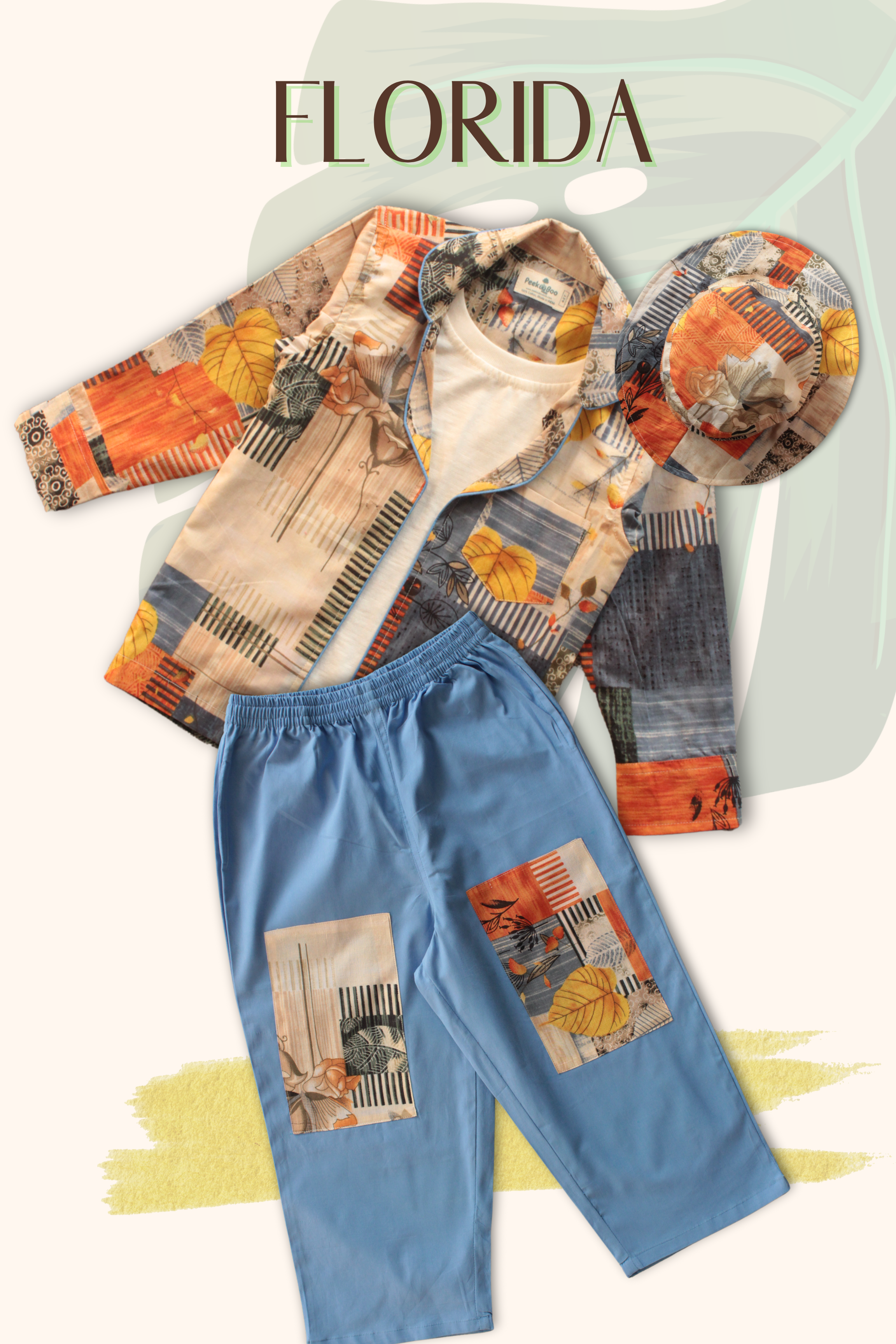 Boys Florida Resort Wear Set Blue