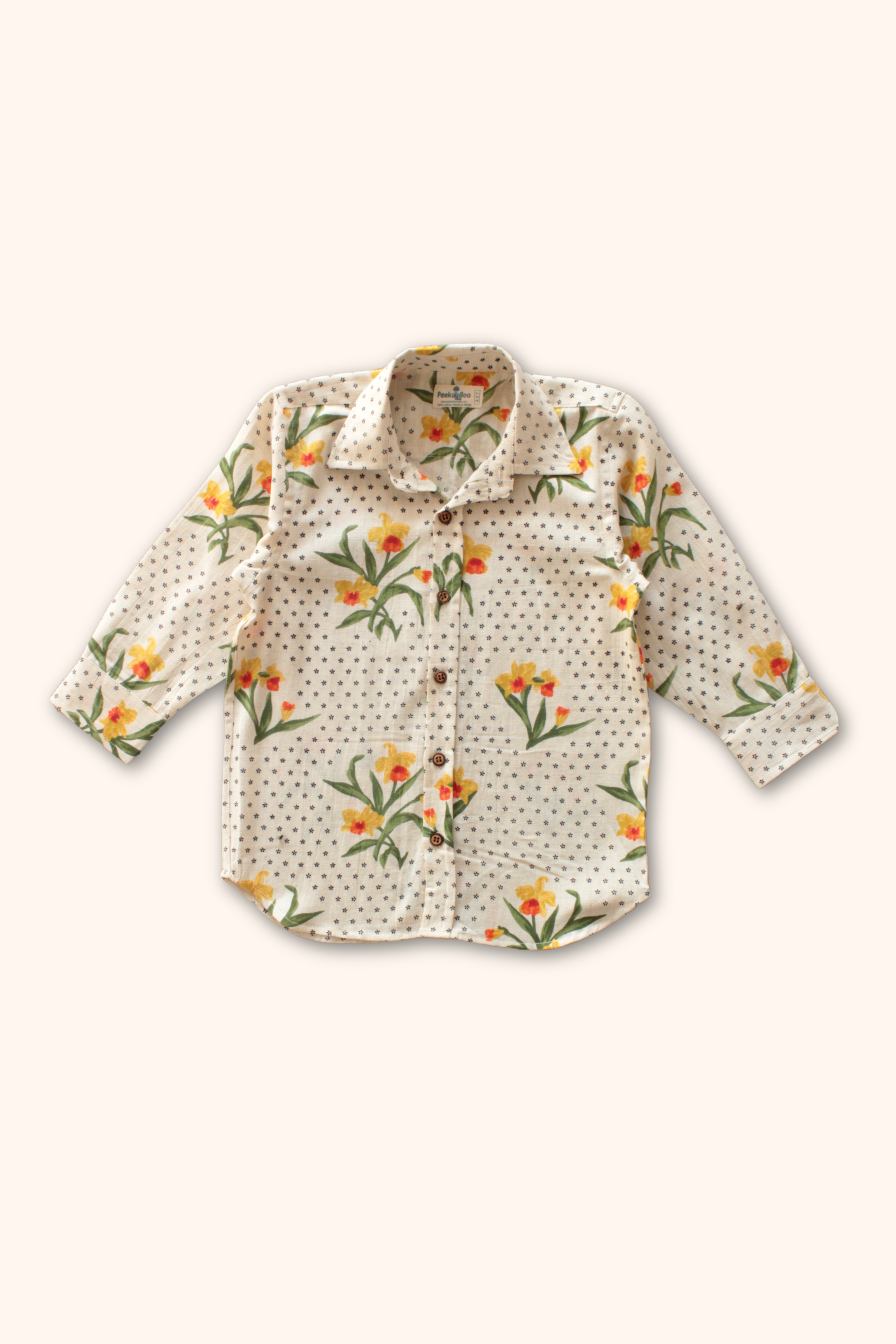 Boys Bahamas Resort Wear Set - Off-White & Brown