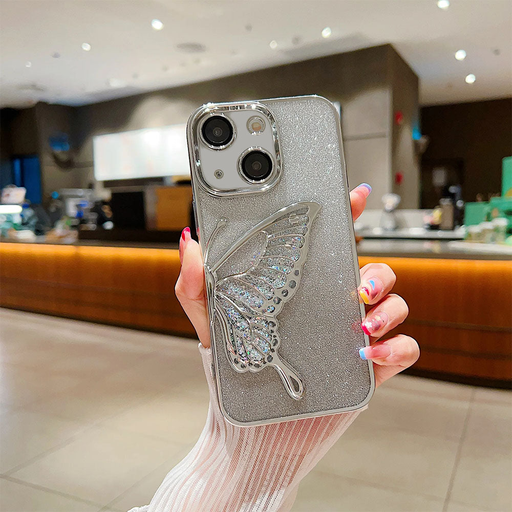 iPhone Glitter Butterfly Shockproof Case - Shimmering Protection
