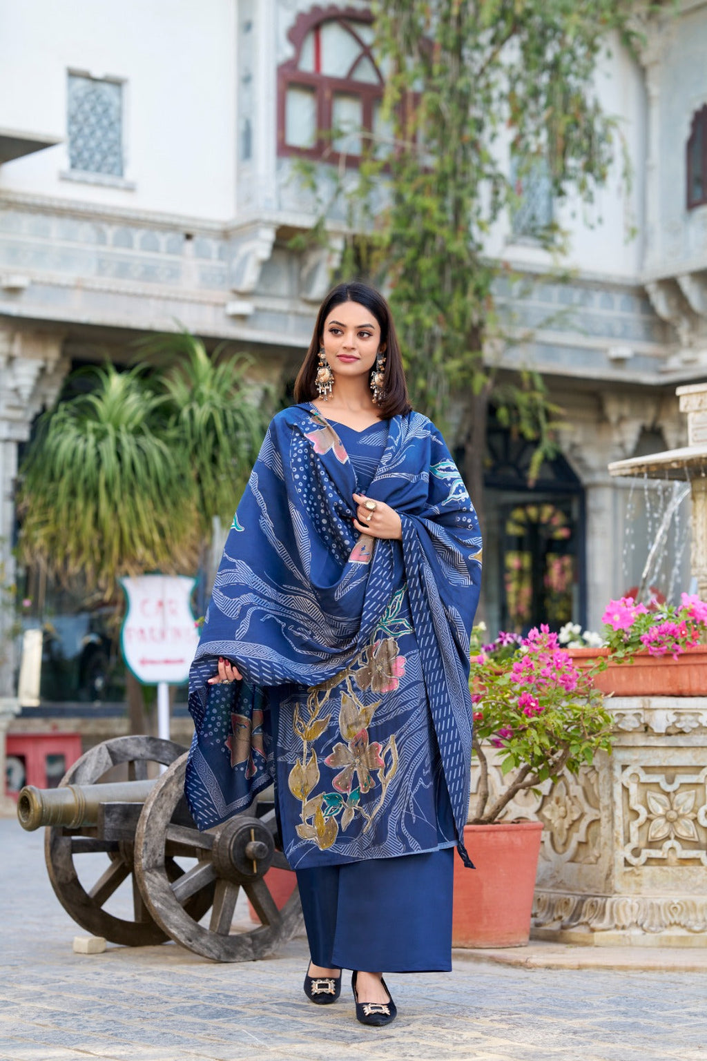 Sky Roman Silk readymade ladies salwar dress