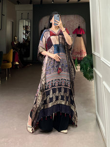Stylish Partywear Viscose Zari Border Design Kaftan | TRENDBUY