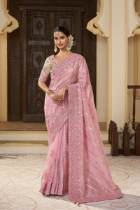 Sulakhmi Wedding Wear Tissue Silk Embroidery Saree | TRENDBUY