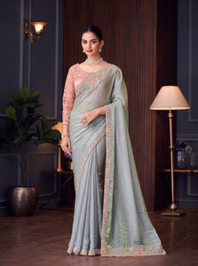 Supar Shine Wedding Style Silk Saree With Blouse | TRENDBUY