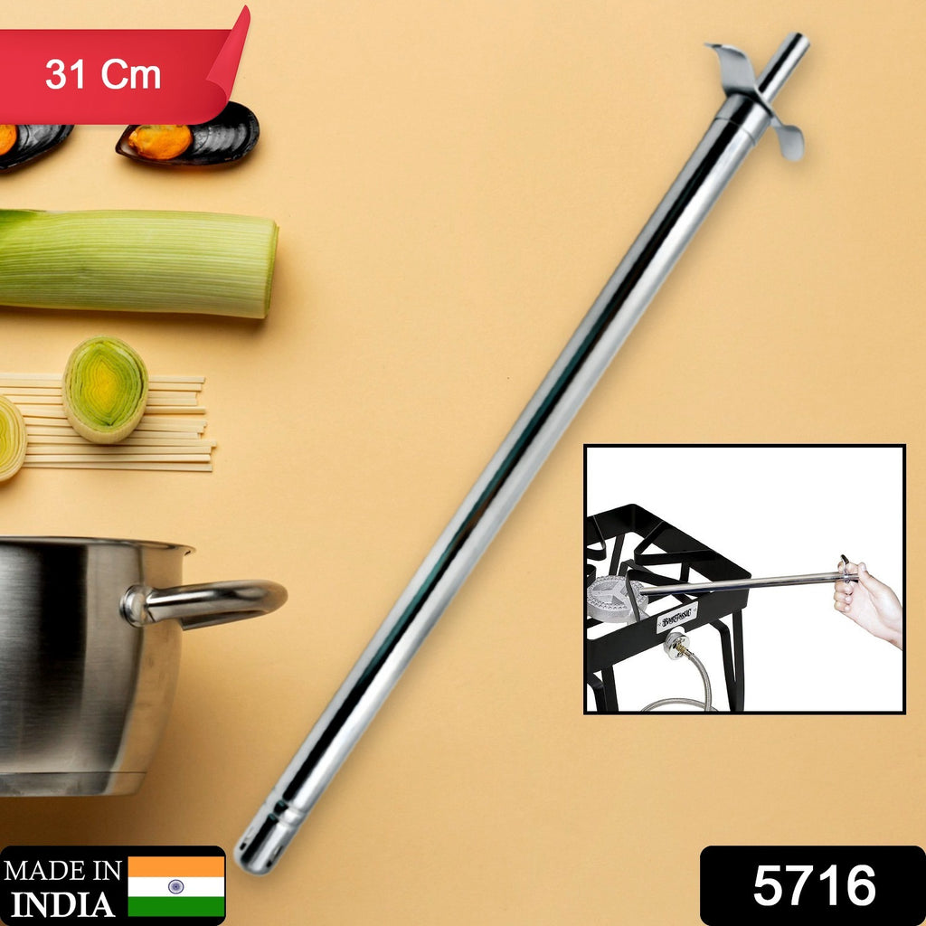Big stainless steel gas lighter for kitchen gas stove, long spark and unbreakable design.