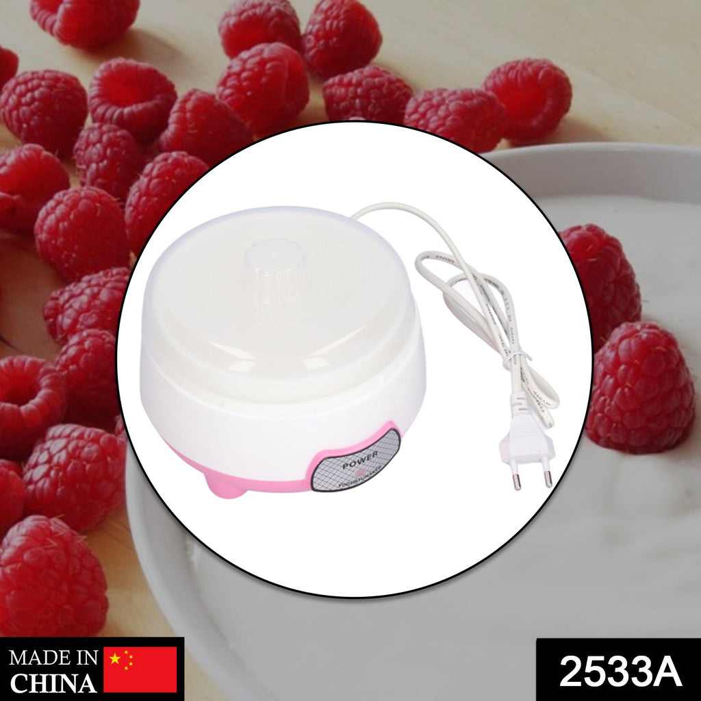 2533a Electric Yogurt Maker, a compact white appliance for making fresh yoghurt in household kitchens.