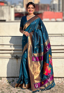 Vitthala Print Soft Silk Paithani | TRENDBUY