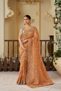 Sulakhmi Wedding Wear Tissue Silk Embroidery Saree | TRENDBUY