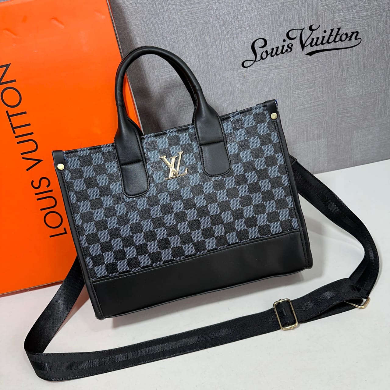 Premium Quality Louis Vuitton Tote Bag Black