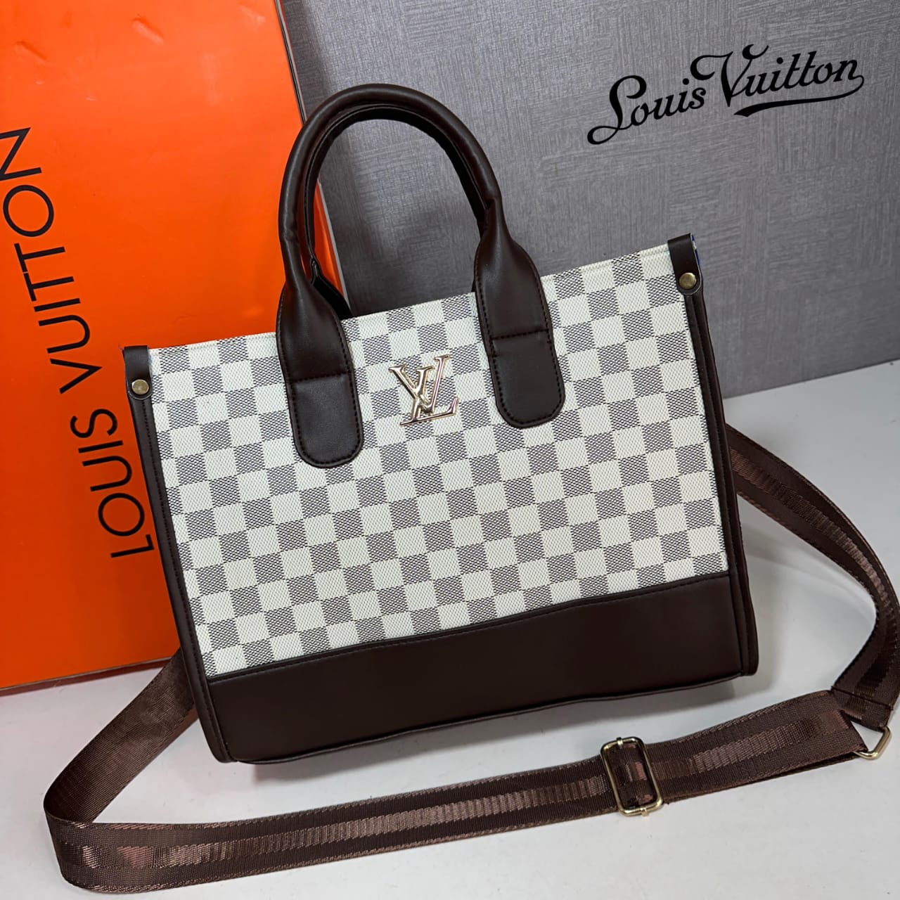 Premium Quality Louis Vuitton Tote Bag White