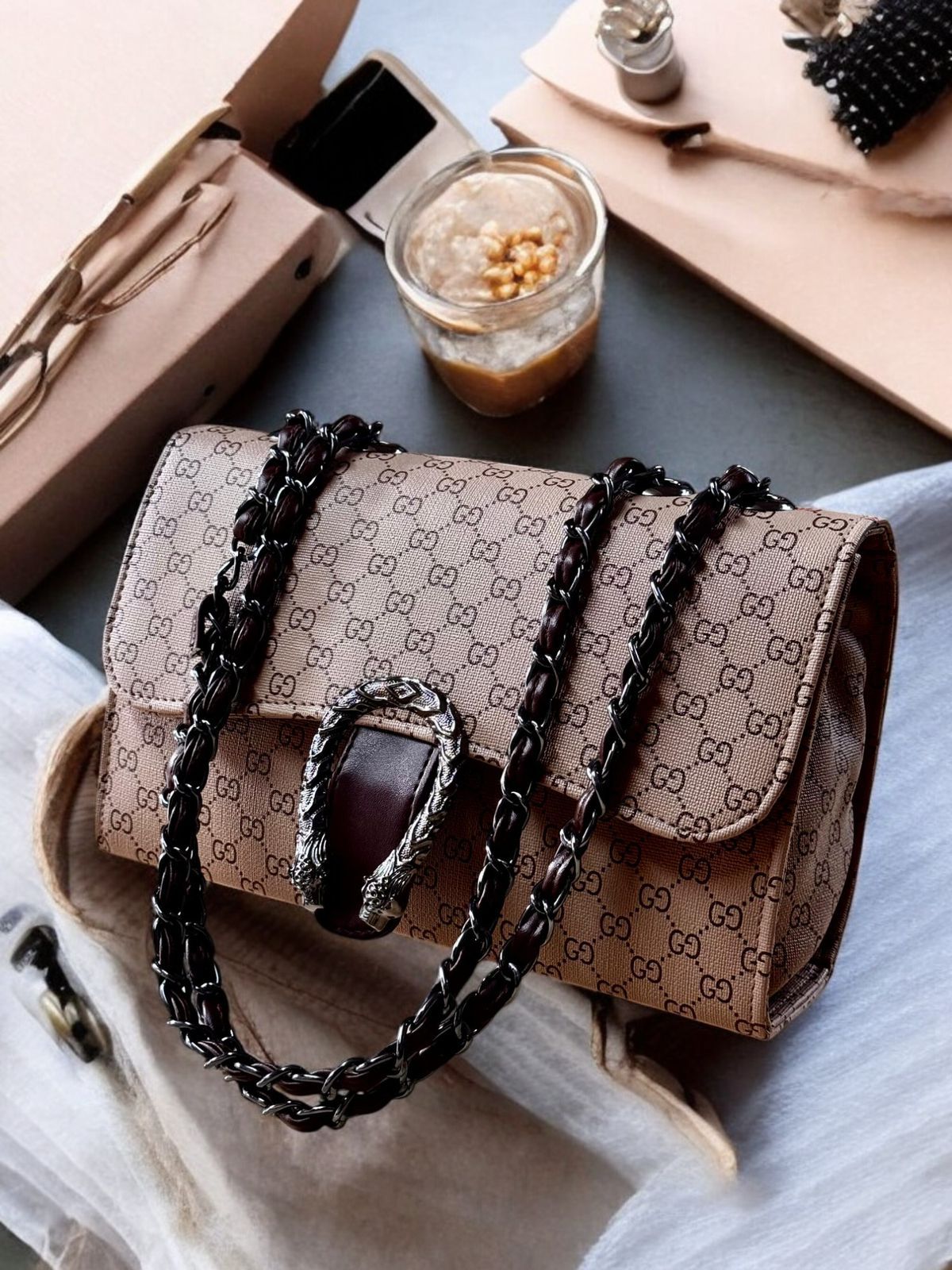 New Gucci Sling Bag - Crossbody and Shoulder Bag Brown